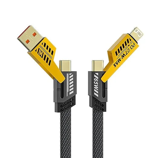 4-in-1 Multi USB PD Fast Charging Cable – Type-C to C, C to Lightning, USB to C, USB to Lightning